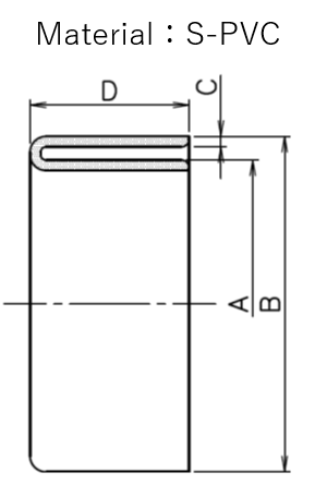 End Cuff for Tiflex Hose A type 画像2